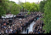 مراسم تشييع الرئيس الإيراني ورفاقه في تبريز