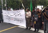 برپایی دسته عزاداری هیئت‌های دانشجویی در سوگ رییس جمهور شهید