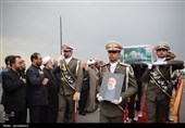 استقرار آتش‌نشانان تهرانی در مسیر مراسم تشییع شهدای خدمت
