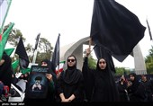 سته عزاداری هیئت‌های دانشجویی در سوگ رییس‌جمهور شهید