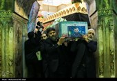 تشییع  جثامین رئیس الجمهوریة و رفاقه فی مرقد السیدة المعصومة (س) فی قم المقدسة