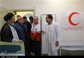 بازدید سرپرست حجاج ایرانی از مرکز پزشکی جمعیت هلال احمر در مدینه