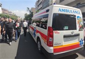 استقرار 232 دستگاه آمبولانس در مسیر تشییع شهدای خدمت