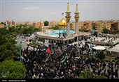 حرکت کاروان پیاده زائران امام خمینی (ره) از باقرشهر تا حرم