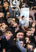 اقامه نماز رهبر انقلاب بر پیکر شهید رئیسی و شهدای خدمت