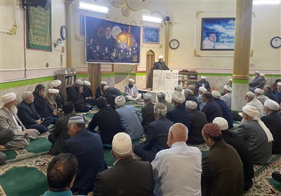 مراسم شهدای خدمت در مسجد حنفیه اهل سنت بجنورد برگزار شد