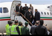ورود خانواده شهید آیت‌الله رییسی به فرودگاه مشهد