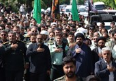 عزاداری کارکنان نیروی انتظامی لرستان در سوگ شهدای راه خدمت