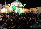 مراسم شام غریبان شهدای خدمت در گلزار شهدای بوشهر