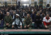 مراسم بزرگداشت شهدای  سانحه هوایی در میعادگاه نماز جمعه زنجان
