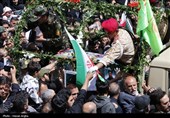 تشییع پیکر شهید سرگرد بهروز قدیمی-زنجان