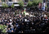 تشییع پیکر شهید سرگرد بهروز قدیمی-زنجان