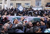 تشییع پیکر شهید سرگرد بهروز قدیمی-زنجان