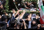 تشییع پیکر شهید سرگرد بهروز قدیمی-زنجان