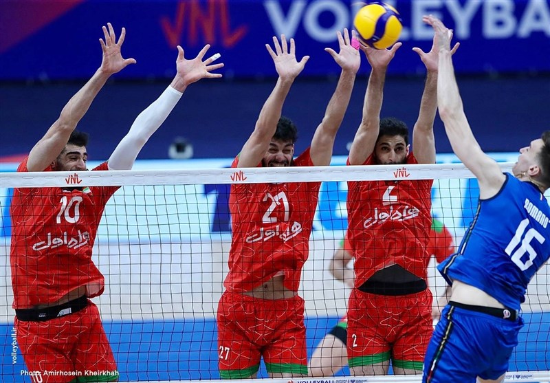 شکست سریع و قابل پیش‌بینی والیبال ایران برابر ایتالیا