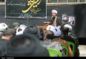 مراسم سوگواری حوزویان در عزای شهدای خدمت