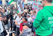 تجمع حامیان فلسطین در پاریس