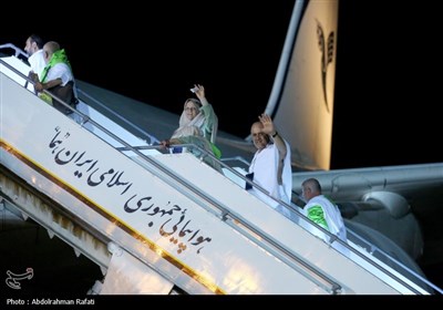 اعزام اولین گروه از حجاج بیت الله الحرام از فرودگاه همدان