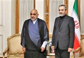 علی باقری یستقبل رئیس الوزراء العراقی الأسبق
