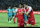 دیدار تیم های فوتبال شمس آذر قزوین و پرسپولیس