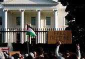 Beyaz Saray Önünde Filistin&apos;e Destek Gösterisi