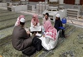 تصاویر/ تلاوت و تفسیر قرآن در مسجدالنبی(ص)