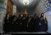 دسته عزای خادمان و زائران  حرم حضرت معصومه (س) بمناسب شهادت امام جواد (ع)