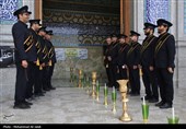 دسته عزای خادمان و زائران  حرم حضرت معصومه (س) بمناسب شهادت امام جواد (ع)