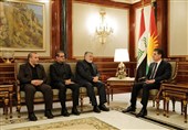 Irak Kürt Bölgesi Başkanı ile İran Heyeti Görüştü