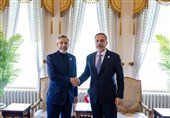 علی باقری یلتقی وزیر الخارجیة الترکی