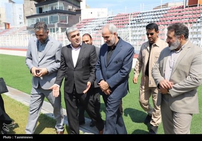بازدید استاندار مازندران از ورزشگاه شهید وطنی قائمشهر