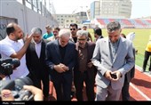 بازدید استاندار مازندران از ورزشگاه شهید وطنی قائمشهر