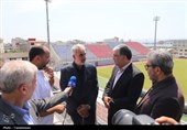 بازدید استاندار مازندران از ورزشگاه شهید وطنی قائمشهر