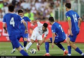 دیدار تیم های فوتبال ایران و ازبکستان