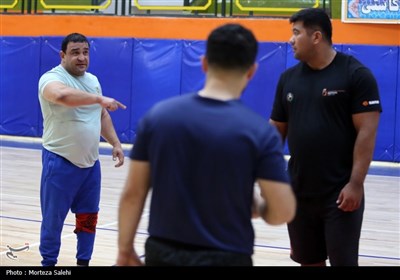 تمرینات تیمهای شرکت کننده در مسابقات جهانی ورزشهای زورخانه ای-اصفهان