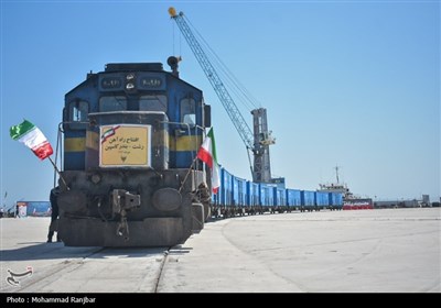 افتتاح راه آهن رشت - کاسپین