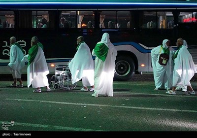 حمل و نقل درون شهری خدمت در گرمای بالای 40درجه - مکه