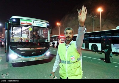 حمل و نقل درون شهری خدمت در گرمای بالای 40درجه - مکه