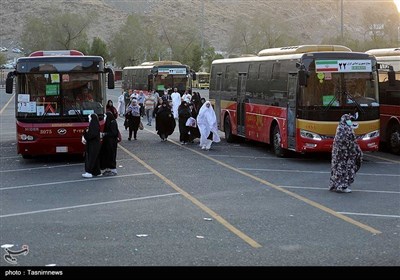 حمل و نقل درون شهری خدمت در گرمای بالای 40درجه - مکه