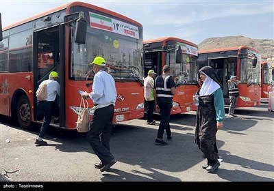 حمل و نقل درون شهری خدمت در گرمای بالای 40درجه - مکه