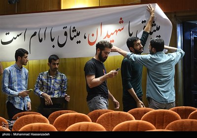 حضور سید امیرحسین قاضی‌زاده هاشمی در دانشگاه تهران