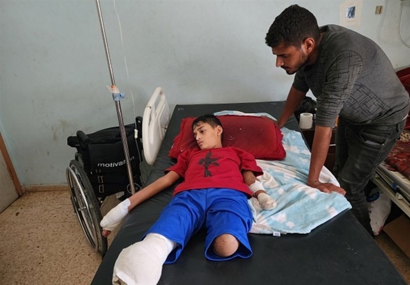 آنروا:روزانه پای ۱۰ کودک در غزه قطع می‌شود