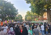 جشن 2 کیلومتری عید غدیر در همدان برگزار شد+فیلم