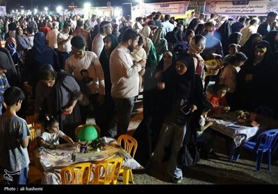 جشن کیلومتری عید غدیر خم در بوشهر