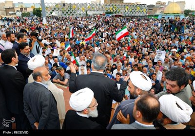 اجتماع حامیان علیرضا زاکانی در میدان امام حسین(ع)