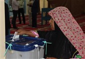 حضور مردم جزایر خلیج فارس در پای صندوق‌های رأی