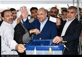 Qalibaf Attends Presidential Polls