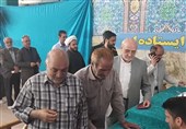 حضور پرشور مردم شاهین شهر اصفهان پای صندوق های رای