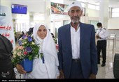 بازگشت حجاج بیت الله الحرام به فرودگاه همدان