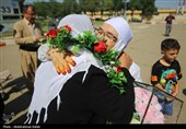 بازگشت حجاج بیت الله الحرام به فرودگاه همدان